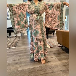70% silk kimono dress or a boho cover up